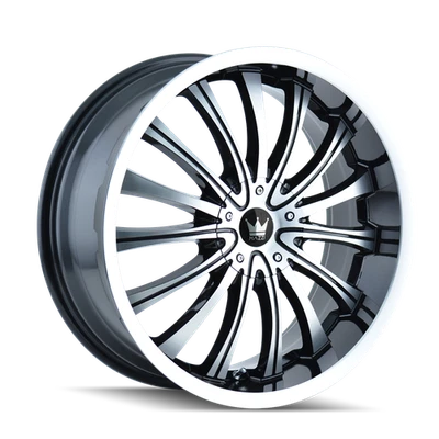 Roda 20x9 Mazzi Hype preta/usinada 6x135/6x5.5 (30mm) - Imagem 1 de 4
