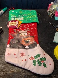 Disney Pixar Cars Mater Weihnachtsstrumpf nicht mehr lieferbar Neu mit Etikett - Bild 1 von 3