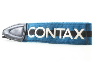 [Near MINT w/ Genuine Lugs] Contax 645 Genuine Blue Neck Strap From JAPAN - Picture 1 of 8