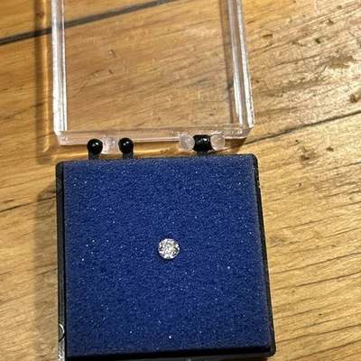 0.25ct Round Natural Earth Grown Diamond Transition Cut Loose Diamond 3.8mm - Image 1 of 2