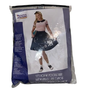 Halloween Costume Womens Small (6-8) 50’s Sock Hop Poodle Skirt Top & Scarf - Picture 1 of 10