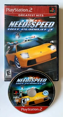 Need for Speed Hot Pursuit 2  2002 PlayStation 2 PS2 game Tested Works no manual - Image 1 of 4