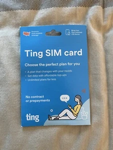 CARTE SIM Kit de Démarrage pour Ting Mobile 5G LTE Forfait Prépayé Sans Contrat TÉLÉPHONE BIOD - Photo 1 sur 1