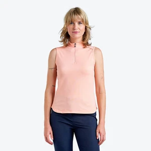 Nivo Ladies Sleeveless Polo with UPF50 in 'Coral Reef' Orange - Picture 1 of 4