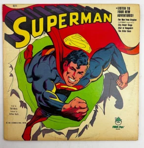 Superman 12" Vinyl LP Record 33 1/3 RPM Peter Pan 8211 (1978) DC Comics Krypton - Picture 1 of 6