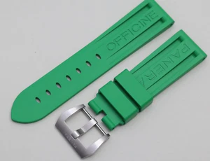 ORIGINAL OFFICINE PANERAI LUMINOR Uhr Kautschuk Armband Band grün 22 mm 24 mm 26 mm - Bild 1 von 11