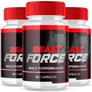 Beast Force Male Support Vitamin Max Strength Supplement for Men 180 Capsules - Picture 1 of 9