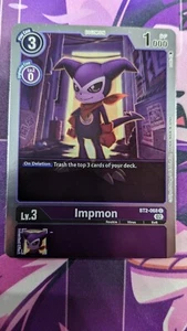 Impmon BT2-068 Foil | BT2 Advance Deck Beelzemon Digimon Card - Picture 1 of 1