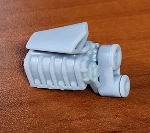 ABS-LIKE RESIN 3D PRINTED 1/18 HOOD MOUNTED SUPERCHARGER AND SCOOP - Picture 1 of 4