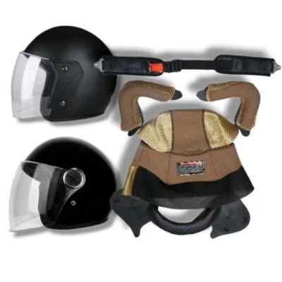 Universal Motorcycle Vintage Foam Helmet Full Set Inner Padding Ready Stock!  - Image 1 of 4