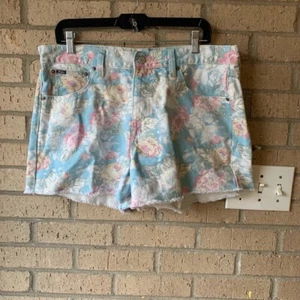 Polo Ralph Lauren Damen Denim Shorts Blumen Gr. 32 The Crosby Relaxed Distressed - Bild 1 von 16