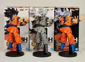 Dragon Ball Heroes 10º ANIVERSARIO SET COMPLETO DE 3 Figuras Son Goku *USADO - Imagen 1 de 21