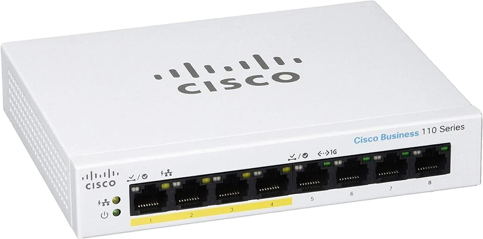 Cisco Business CBS110-8PP-D Unmanaged Switch | 8 Port GE | Partial PoE | Desk... - Image 1 of 1