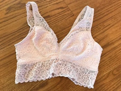 Bralette SO Intimates rosa claro suave encaje talla pequeña en muy buen estado Foto 1 de 3