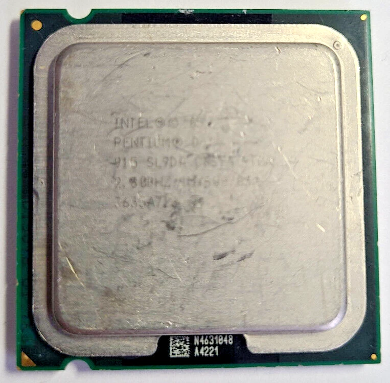 INTEL Pentium D 915 Processor @ 2.80GHz 4MB 800MHz LGA775 SL9DA - Image 1 of 1
