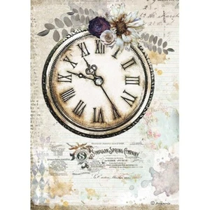 PAPEL ARROZ Stamperia A4 - DIARIO ROMÁNTICO - RELOJ, Decoupage - Imagen 1 de 1