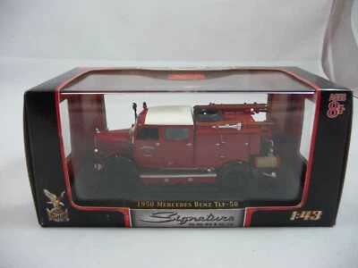 Yat Ming Road Signature Series 1950 Mercedes Benz TLF-50 Fire Truck 1:43 NIB  - Image 1 of 4
