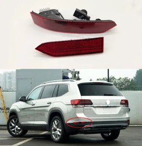 2Pc Left Rear Bumper Reflector Fog Lamp Light For VW Atlas Teramont 2017-2019 - Picture 1 of 3