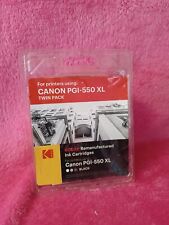 2 x Kodak Canon PGI-550 XL Black Ink Cartridges Twin Pack