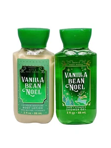 Loción corporal y gel de ducha Bath & Body Works Vanilla Bean Noel 3 oz vitamina E de karité - Imagen 1 de 2