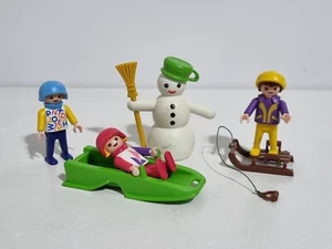 Playmobil 3688 Antiguo Set Infantil Muñeco Nieve Trineo Niños Montaña - Imagen 1 de 1