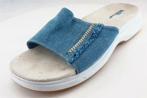 Keds Slides Blue Fabric Women Shoes Size 7.5 Medium - Picture 1 of 6