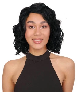 Nanette Soft, Flowing Shoulder-Length Wavy 12" Full Wig with Side Part - Picture 1 of 31