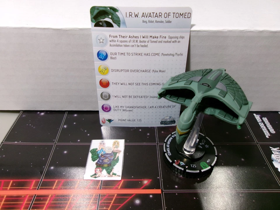 =Heroclix STAR TREK Tactics III I.R.W. Avatar of Tomed 021 with card = - Image 1 of 1