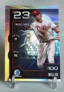 Aidan Miller 2025 Bowman Chrome Scouts Top 100 #BTP-23 Philadelphia Phillies - Bild 1 von 4