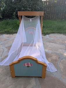 Cama Medio Dosel Cecile Marie-Grace American Girl Cecile’s Retirada Madera Rosa 2011 - Imagen 1 de 13