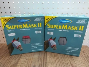 Paquete de 2 mascarillas clásicas sin orejas Supermask 2 potro granate rojo - Imagen 1 de 5