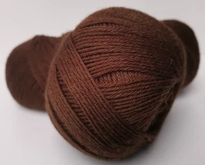 3ply Superwash Knitting Wool Balls, 500g Chocolate  G8 for socks & hats (CL-227) - Picture 1 of 5