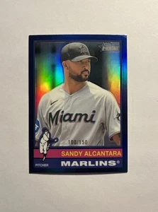 2025 Topps Heritage - Sandy Alcantara #161 Chrome Blue Border /150 - Picture 1 of 2