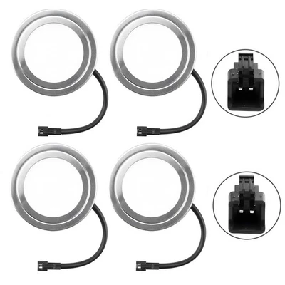 4 Pack 12V DC 1.5W Range Hood Lights with SM Socket Male Head Round 68mm 6500... - Image 1 of 4