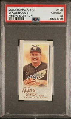 Wade Boggs - 2020 Allen & Ginter Mini A & G Back #126  PSA 10 - Image 1 of 2
