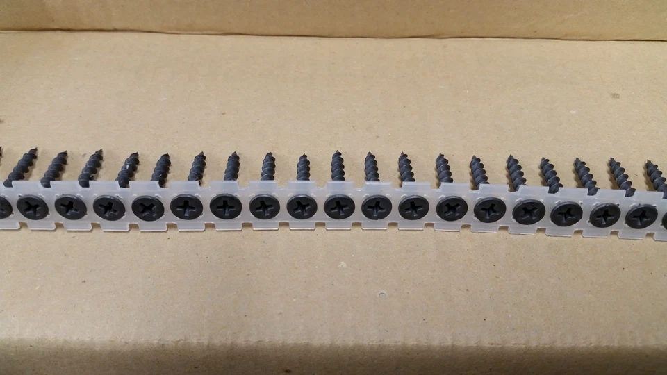 #6 x 1-1/8" Collated Phillips Bugle Head Course Thread Screws 10,000 Screws BULK - Image 1 of 4