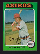 1975 TOPPS BASEBALL SET 165 DOUG RADER HOUSTON ASTROS NM-MT  8
