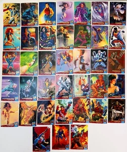 Fleer Ultra X-Men 1994 Super Heroes Set de 38: #1-53 No consecutivo Excelente - Imagen 1 de 2