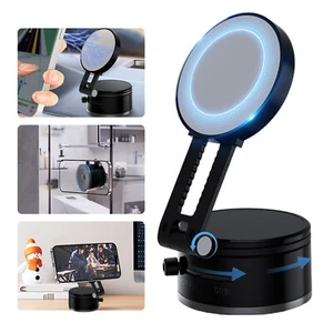 360 Vacuum Strong Magnetic Phone Holder Suction Cup Car Stand Foldable Car Mount - Photo 1 sur 14
