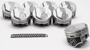 Chevy 7.4 454 Speed Pro Hypereutectic Coated Skirt 30cc Dome Pistons Set 8 STD - Foto 1 di 1