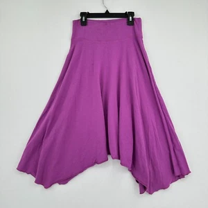 Athleta Midi Skirt Womens S Purple Fairy Stretch Pull On Boho Handkerchief Hem - Picture 1 of 8