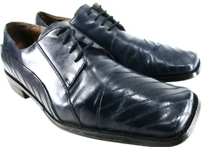 Giorgio Brutini Herren Leder Obermaterial Schuhe Gummisohle Größe 12 Blau Hergestellt in China - Bild 1 von 9