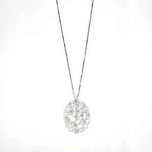 Collana Girocollo in Oro Bianco 18k con Diamanti Taglio Brillante - Picture 1 of 2