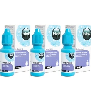 Blink Intensive Soothing Eye Drops 10 ml , Pack 3 - Picture 1 of 7
