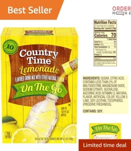 Lemonade Powder Mix 60 Packs Citrus Flavored On-The-Go Refreshing Thirst Quen... - Picture 1 of 10