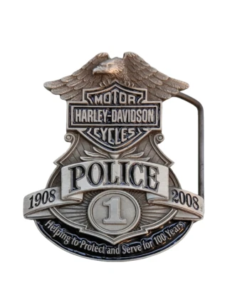 Harley Davidson raro hallazgo 100 aniversario policía cinturón hebilla [H20] nuevo Foto 1 de 2