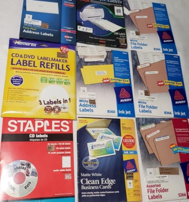 5,260 Labels Avery, Epson, Memorex, Kodak, Print Photo Pape, CD / DVD Labels - Image 1 of 4