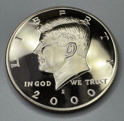 2000-S Kennedy Half Dollar Proof 50cent Piece Coin from US Mint Proof Set Shiny! - Image 1 of 4