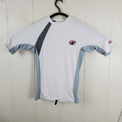 Camisa Body Glove Antierupciones Niños Grande Blanca Cuello Redondo Manga Corta Elastizada Foto 1 de 4