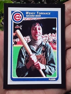 Wendy Torrance/The Shining/Chicago Cubs/Second Base/Fleer/R.I.P. FRIDGE MAGNET - Picture 1 of 3